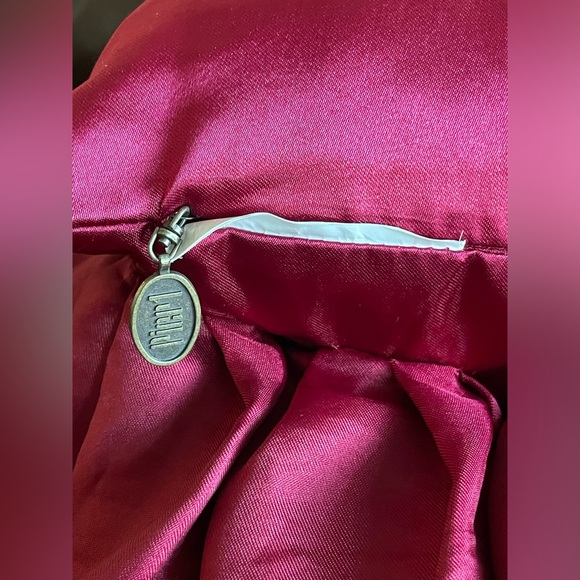 Pier 1 red ruffle accent pillow - Picture 5 of 6